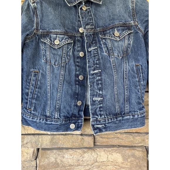 GAP For‎ Good Denim Jean Jacket Blue Girl's Size Medium - Picture 2 of 8